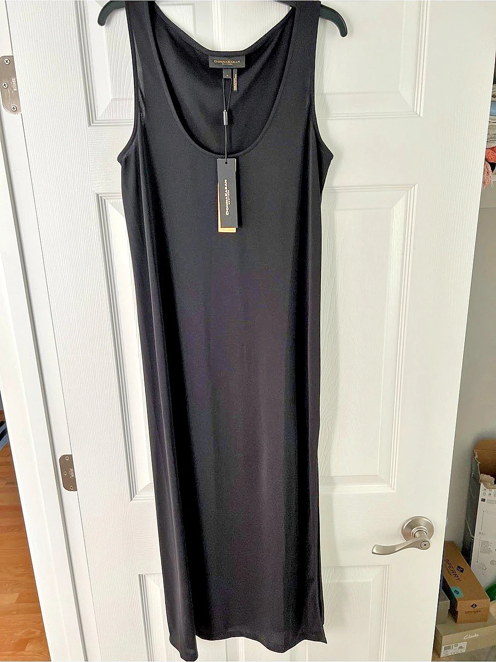 Donna Karan Black Maxi Dress NWT